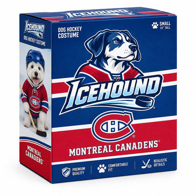 Icehound Montreal Canadiens dog hockey costume retail box