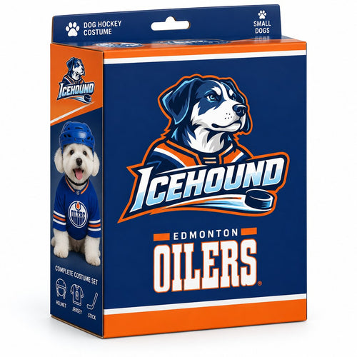 Icehound Edmonton Oilers Dog Hockey Costume