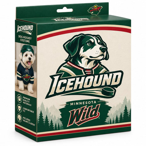 Icehound Minnesota Wild Dog Hockey Costume